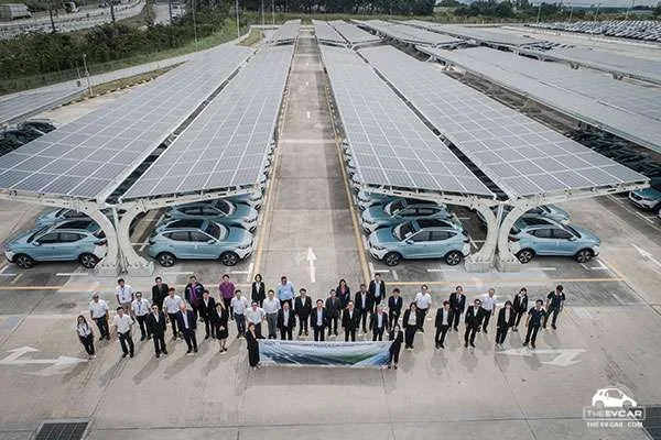 เอ็มจี ผนึก WHAUP เปิด Solar Carpark ใหญ่สุดในไทย