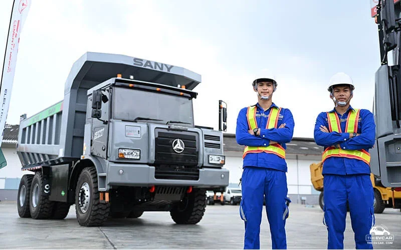 LEADWAY ผนึก SANY เปิดตัวรถบรรทุกไฟฟ้างานเหมืองรุ่นล่าสุด
