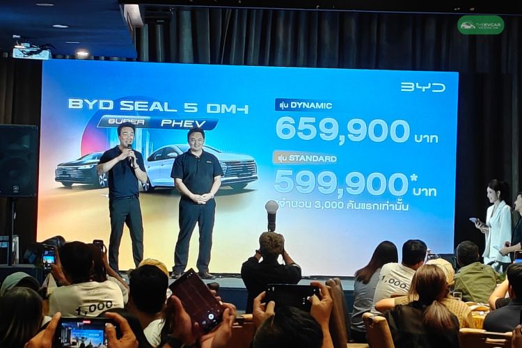 BYD เปิดตัว SEAL 5 DM-i  Super PHEV รุ่นย่อยใหม่ เริ่มต้น 5.999 แสน