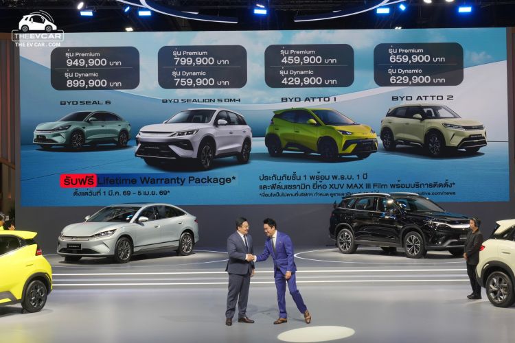 BYD เขย่ามอเตอร์โชว์ 2026 เปิดตัวรถใหม่ 4 รุ่น ราคาเริ่มแค่สี่แสนบาท