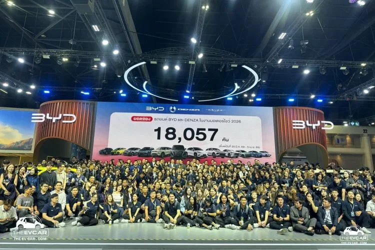 BYD ผงาด มอเตอร์โชว์ 2026 กวาดยอดจองทะลุ 1.8 หมื่นคัน