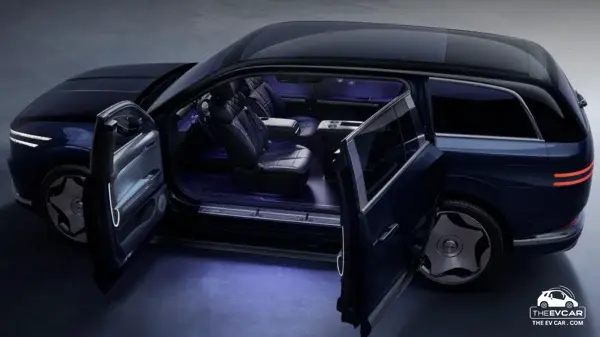 Genesis GV90 เอสยูวีไฟฟ้าหรูเรือธง 657 แรงม้า ประตู Coach Doors